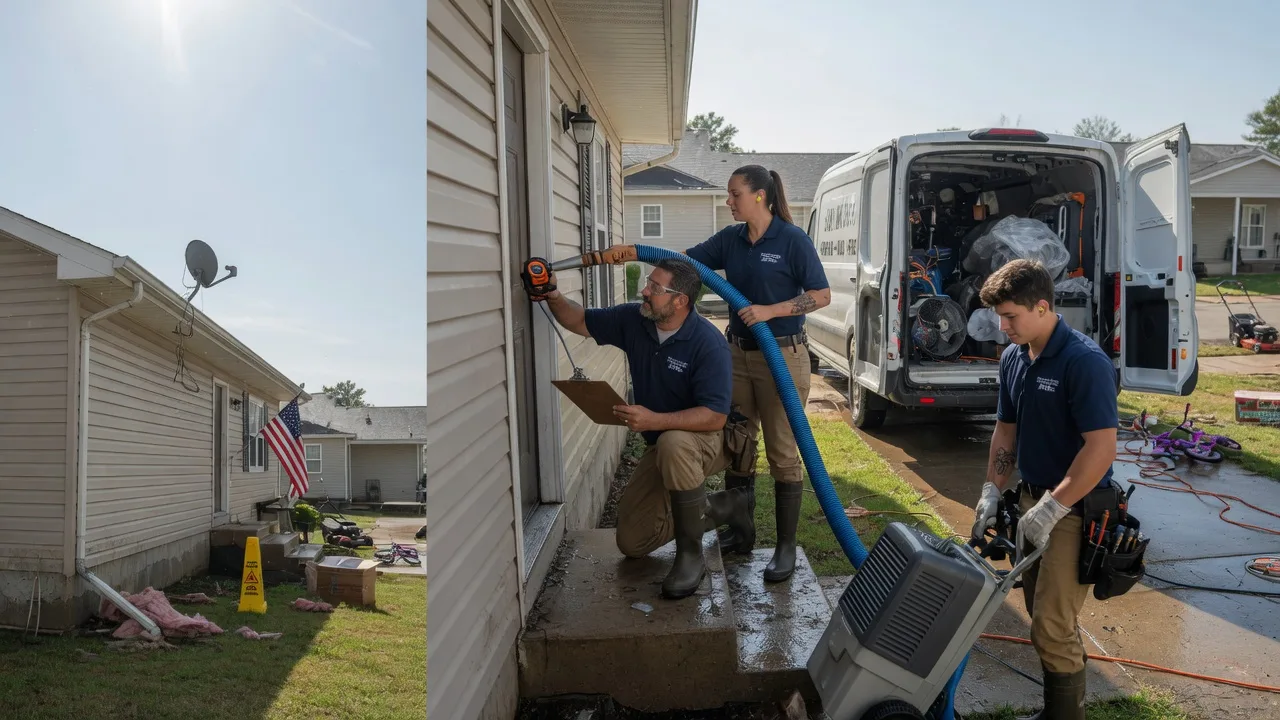 Ceiling Water Damage Restoration in Benedict, ND near me